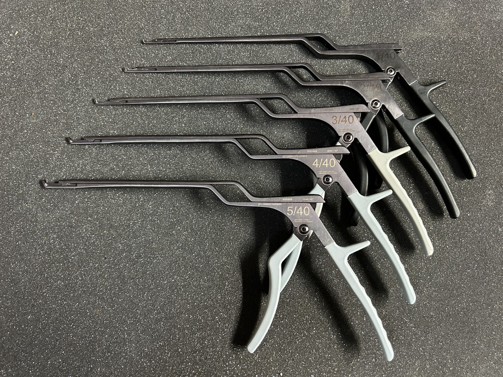 Medtronic Kerrison Rongeur/Punch 40° 1mm-5mm Spine/Neuro Set of 5 (ORIGINAL)