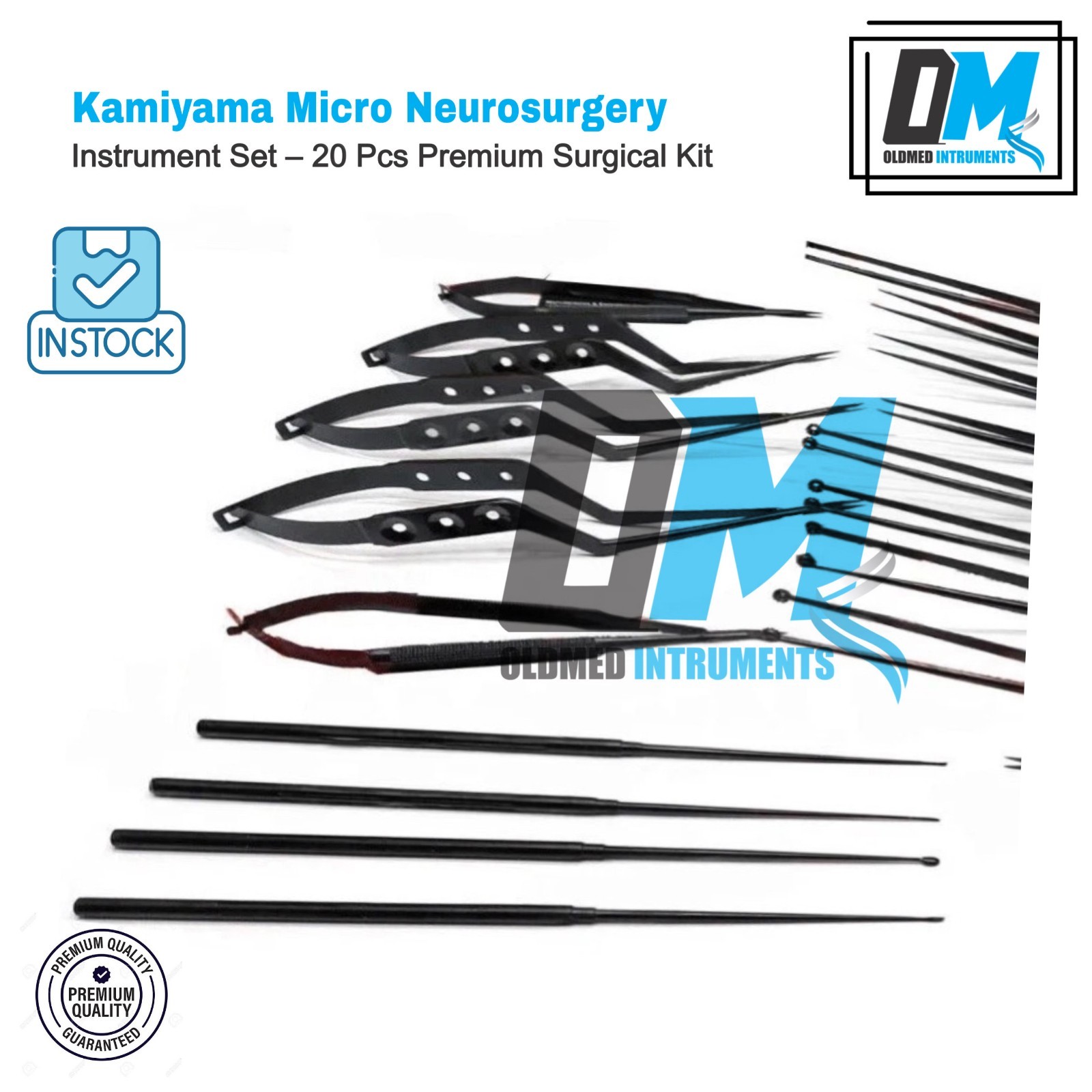 Kamiyama Micro Neuro Surgery Instruments Set 20 Pcs Surgical Instruments