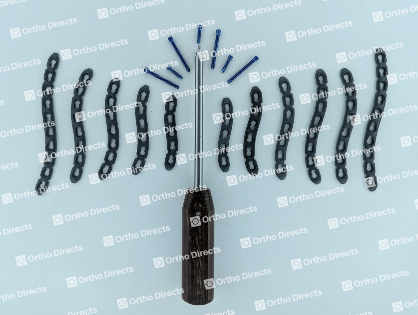 Claviclë S Safety Locking Anatomical Plates 5-9 Hole & LCP Screws 41 Pcs Set Ti