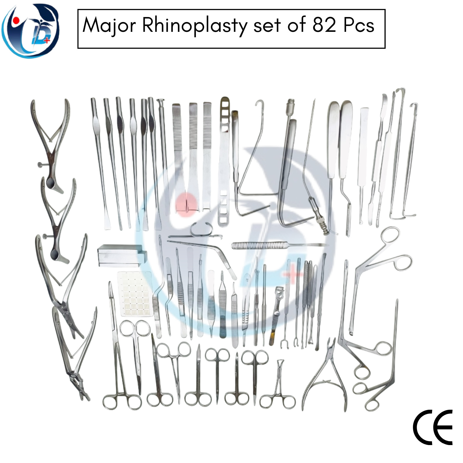 Major Rhinoplasty Surgical instruments set of 82 Pcs Nose & Plastic Surgery +Box