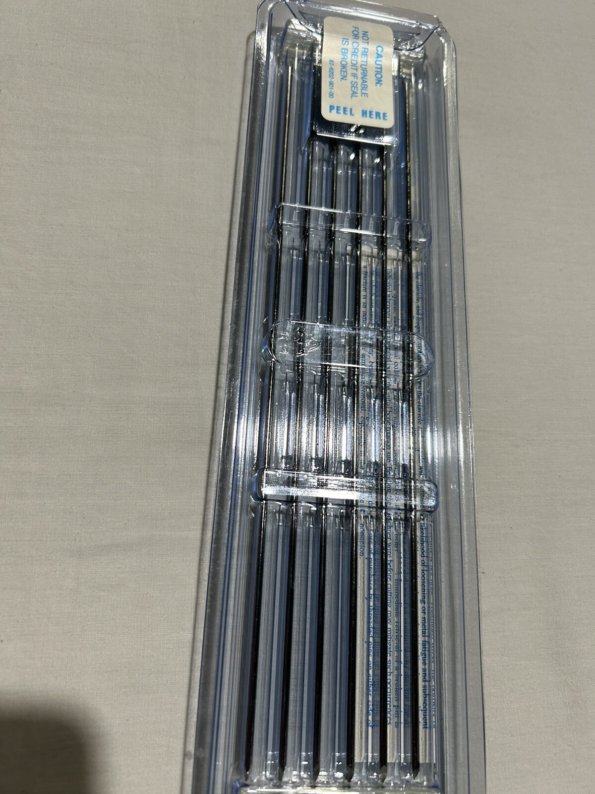 Zimmer Threaded Steinmann Pins 7/64″ x 9″ 187-03-19/ Box of 6 Pin.