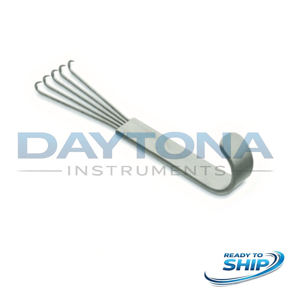 Anderson Bear claw Retractor 12 cm 5 Sharp Prongs Facelift Hook Instrument