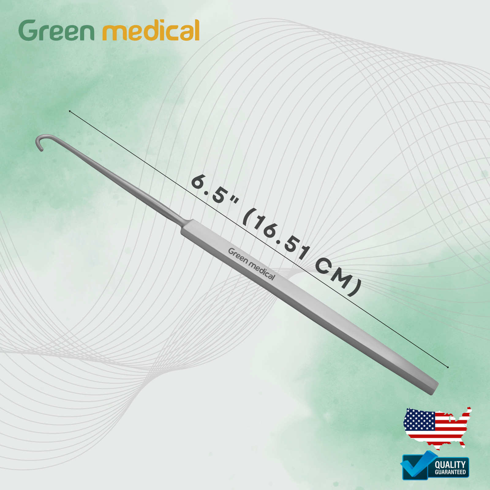 Cushing Dura Hook 6.5” Blunt Tip Neurosurgery Instrument | Stainless Steel Tools