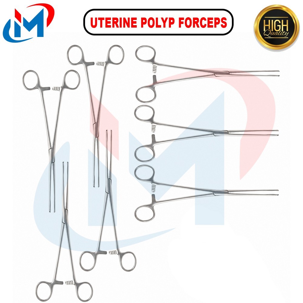 Bonneys Uterine Polyp Forceps 24 cm Gynecology Surgical Instrument Stainless