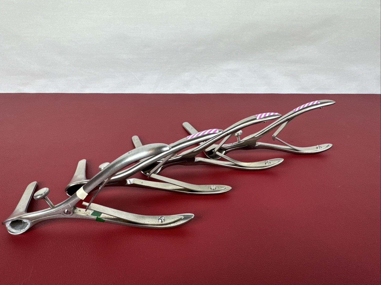 Vintage lot of 12 Stainless Steel Nasal Speculum ENT, XOMED Mueller ESI Storz