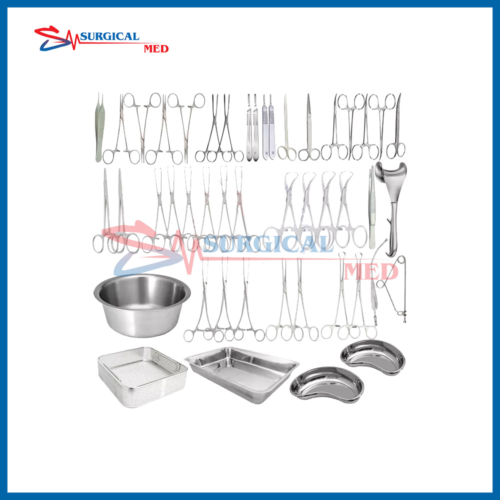 48 pcs Cesarean Section Surgical Instruments Kit C- Section Set Ob/Gynecology
