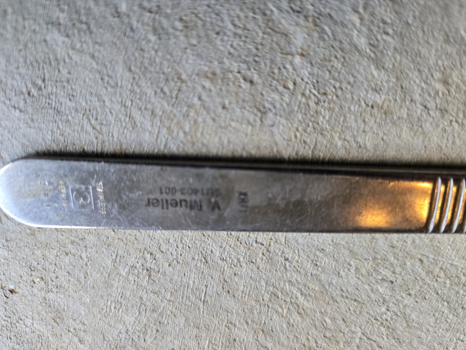3 Scalpel Handles Bard Parker/ Konig/ Van Mueller & Depuy Tibial Jig Part