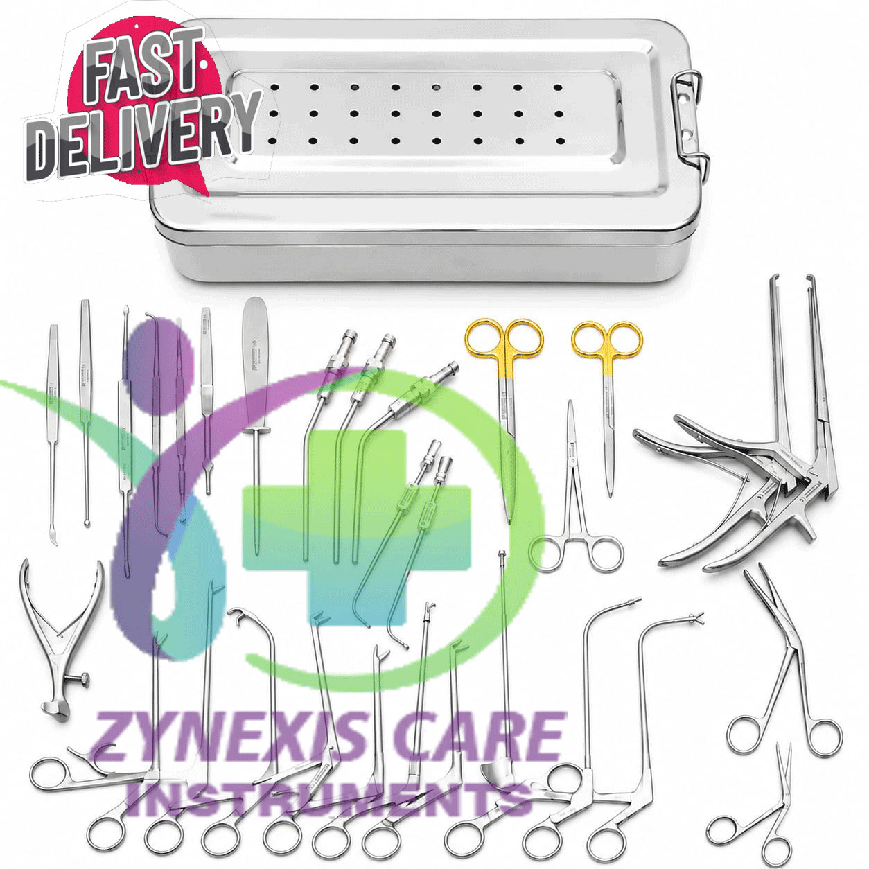Fess Instruments Set Endoscopic Sinus Surgery A+ German Steel ENT Instruments