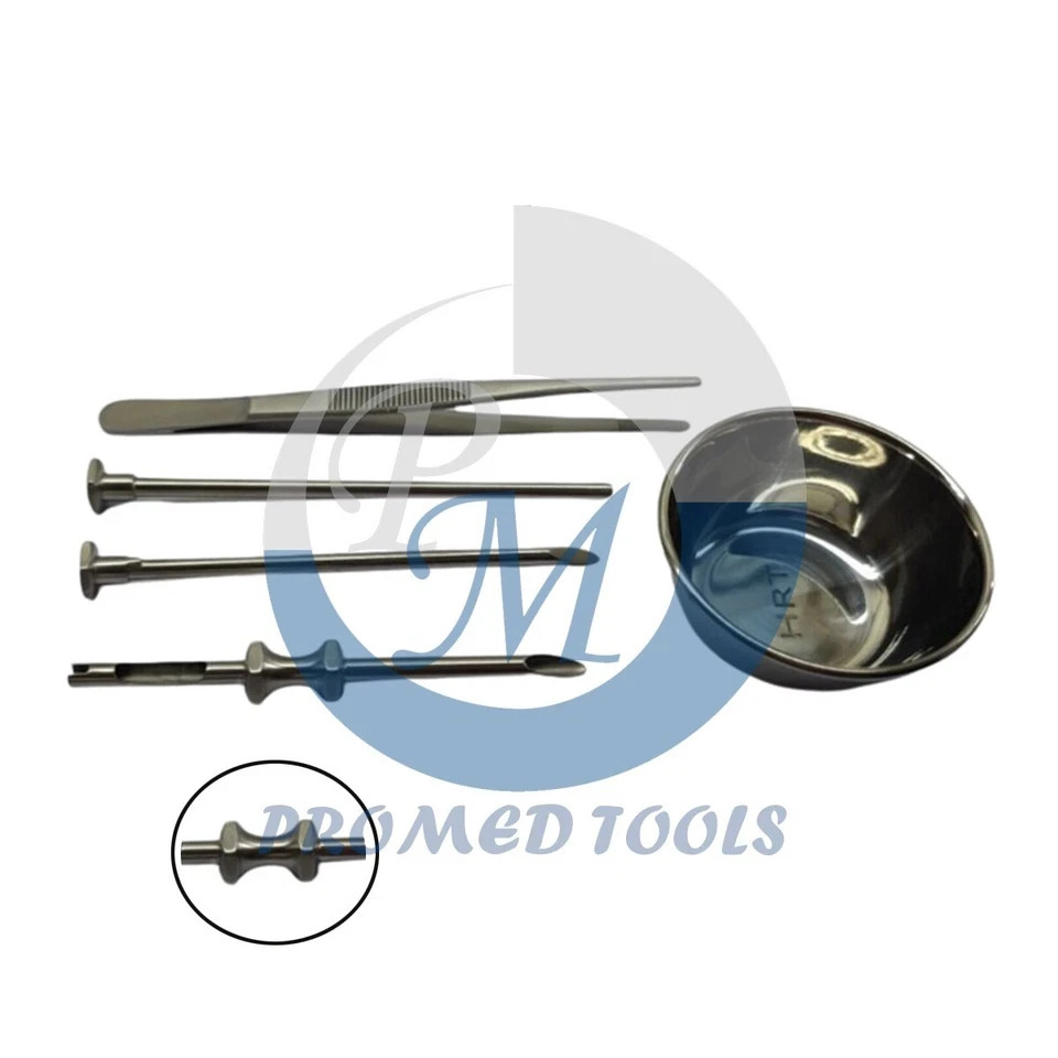 HRT Trocar Set 3.5mm Hormone Replacement Pellet Insertion Kit 3 Complete Sets