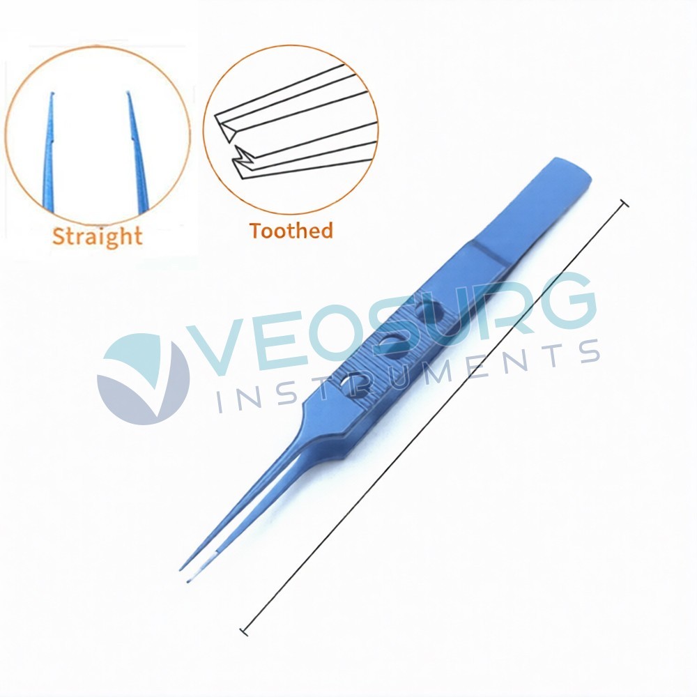 Titanium Blue Coated Microsurgery Ophthalmic Instrument 7pcs Set With Tray