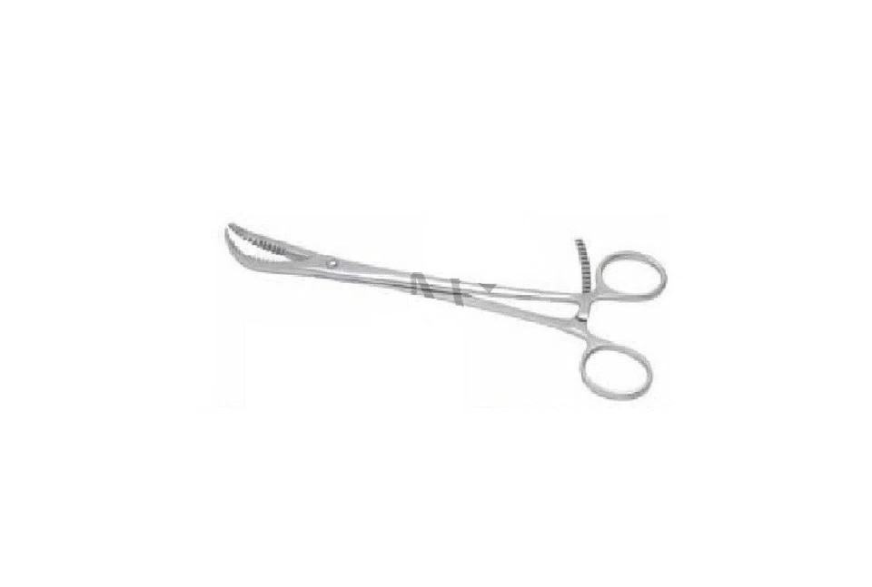 Orthopedic Bone Holding Reduction Forceps 170mm Curved Serrated Jaw ratchet lock
