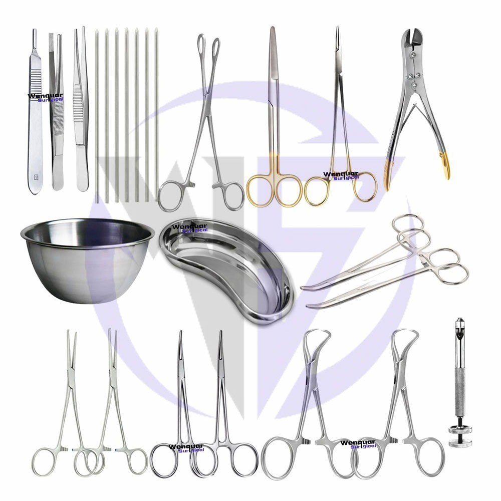 29pcs Basic Orthopedic Minor Nasal Surgery Bone Tray Thoracotomy Surgical