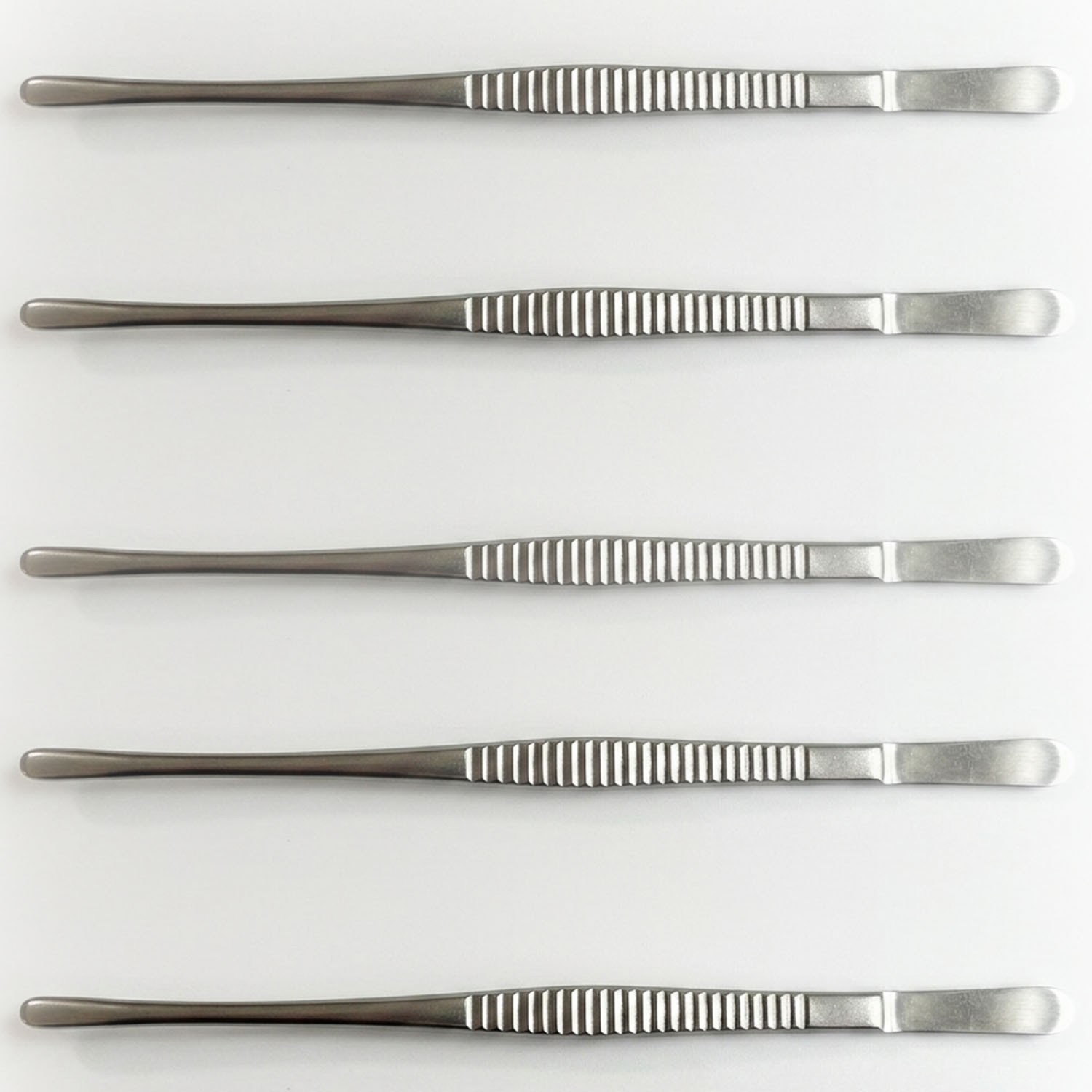 LOT OF 5 PCS Jarit 130-395 Russian Forceps, Serrated Tips 10-1/4″