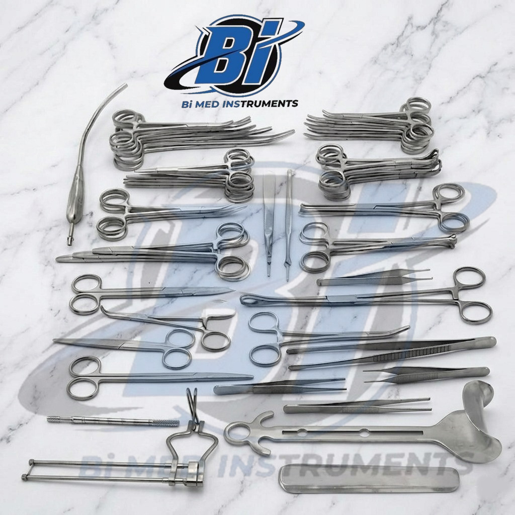 50Pcs General Surgery Basic Laparotomy Surgical Instruments Set