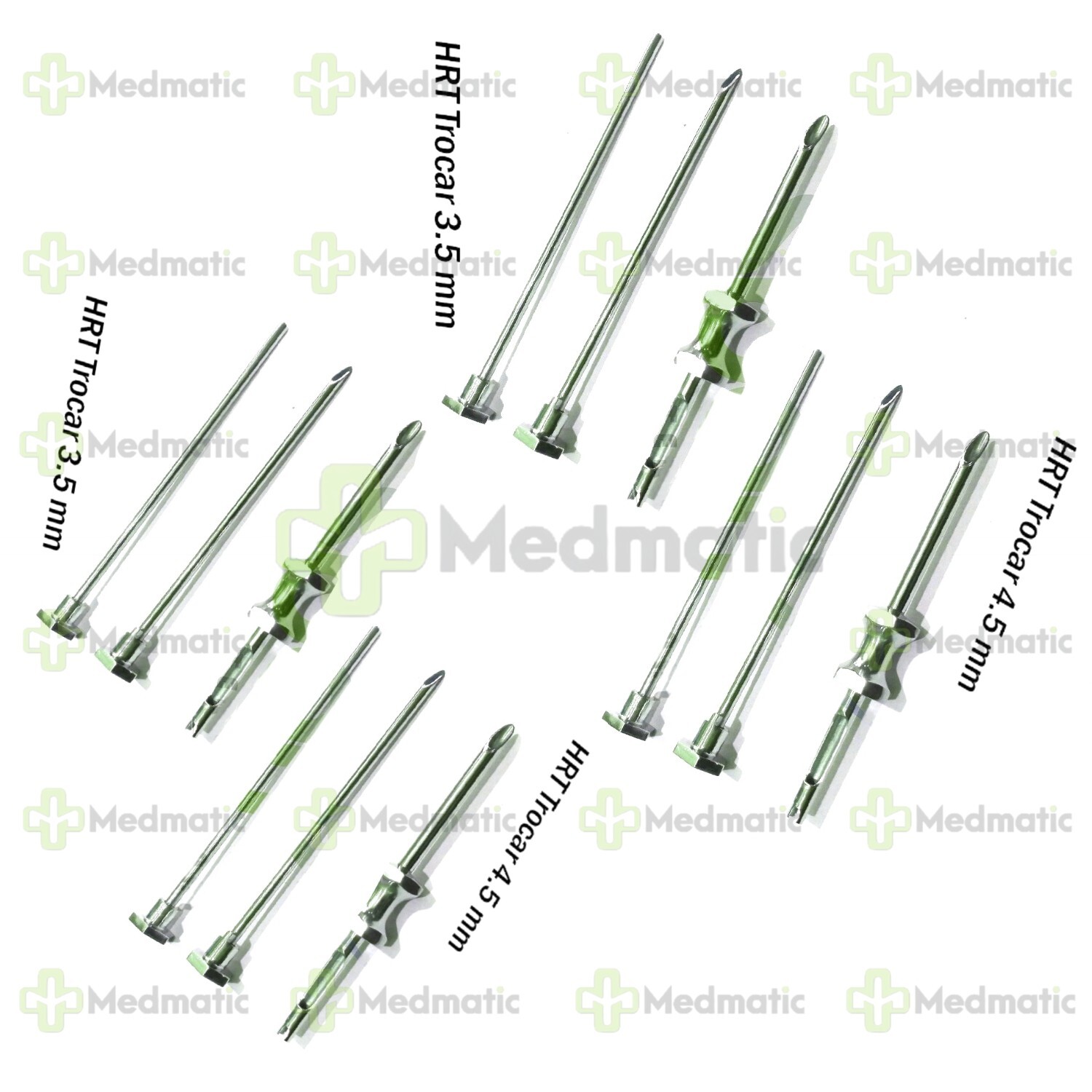 4 Sets HRT Trocar 3.5mm & 4.5mm Hormone Replacement Pellet Insertion Kits A+