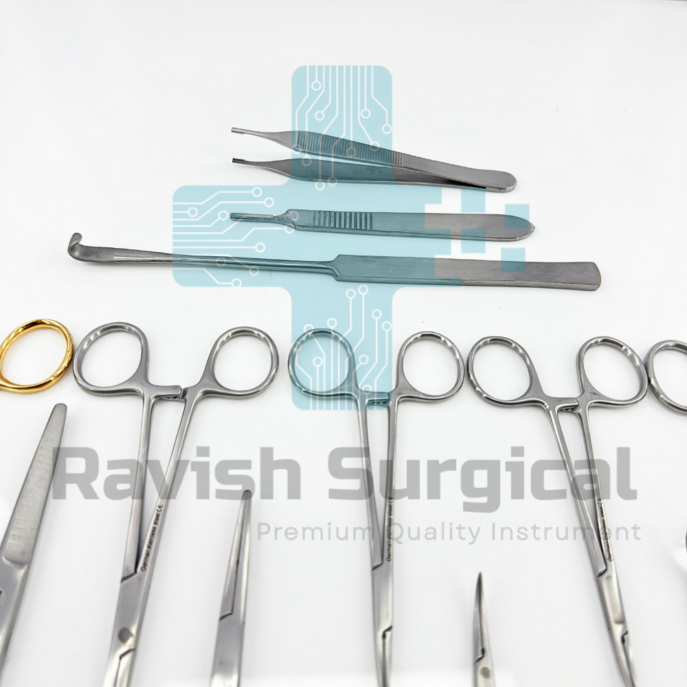 Multipurpose Stainless Steel Instrument Kit 19PCS with Storage Case