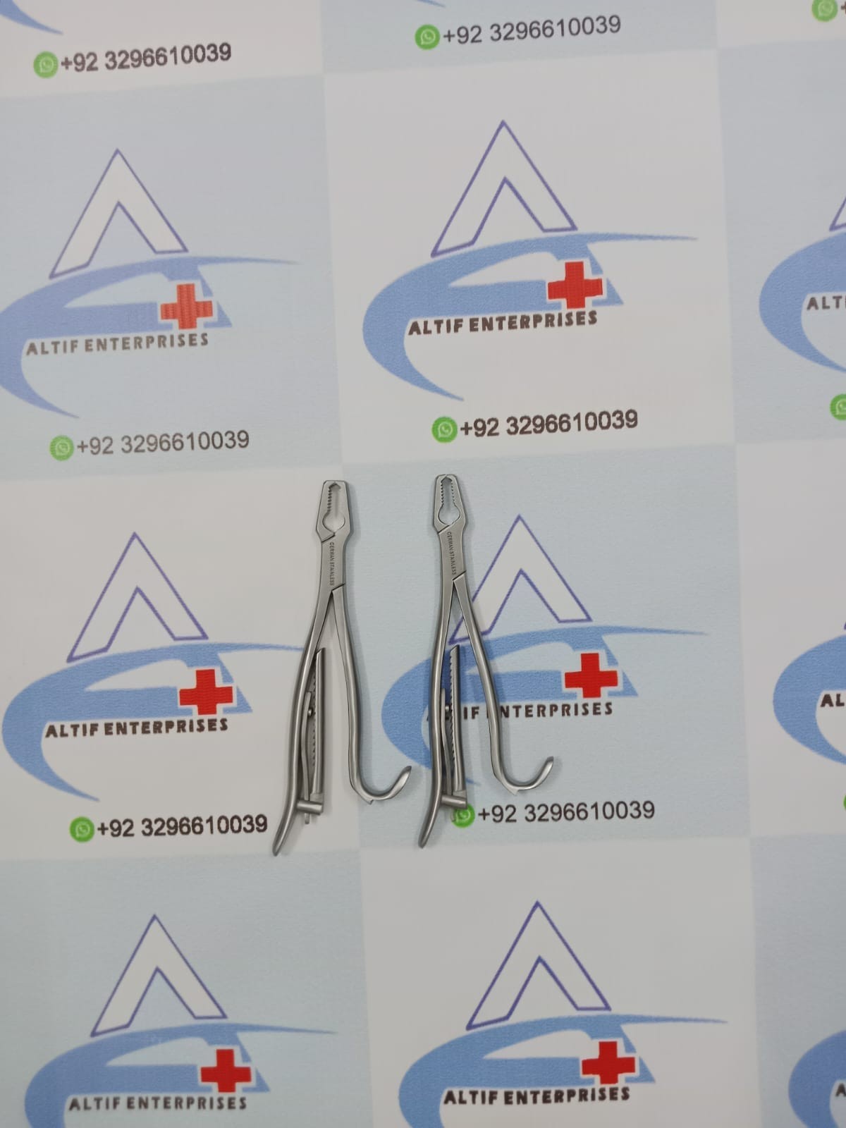 Kern Bone Holding 17CM With Ratchet Lock 2 Pieces SS High Quality