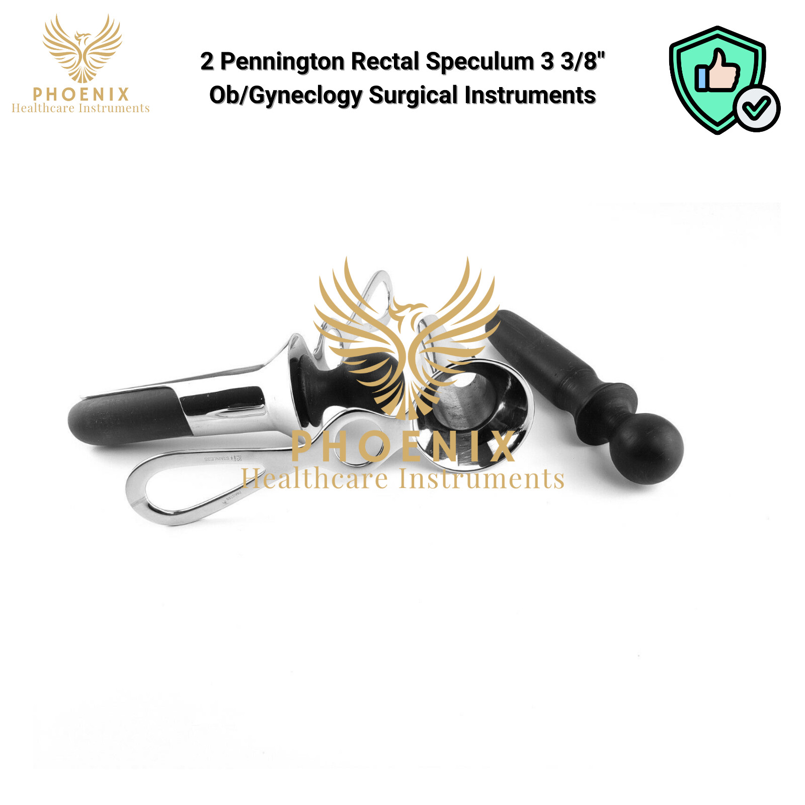 2 Pennington Rectal Speculum 3 3/8″ Ob/Gynecology Surgical Instruments