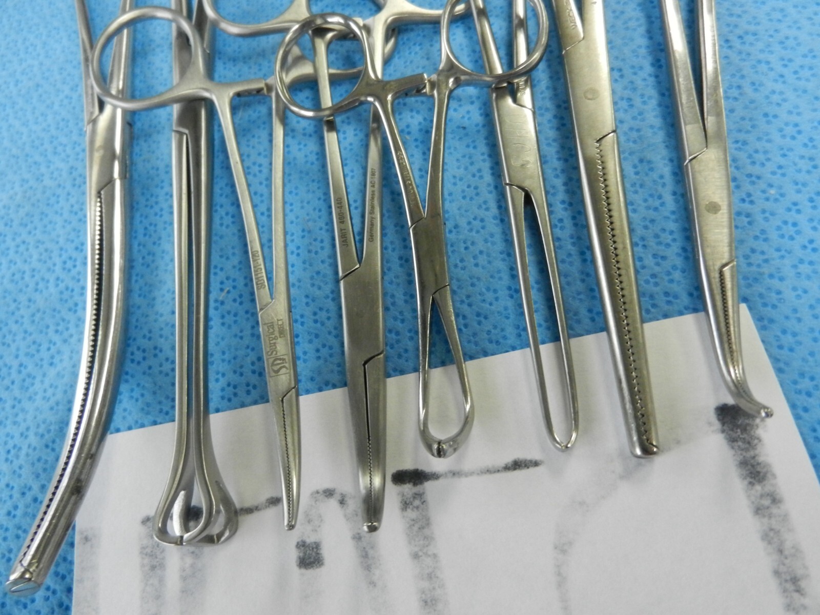 D7074 Pilling Weck V. Mueller Symmetry Surgical Forceps Lot of 15 10-24.5cm