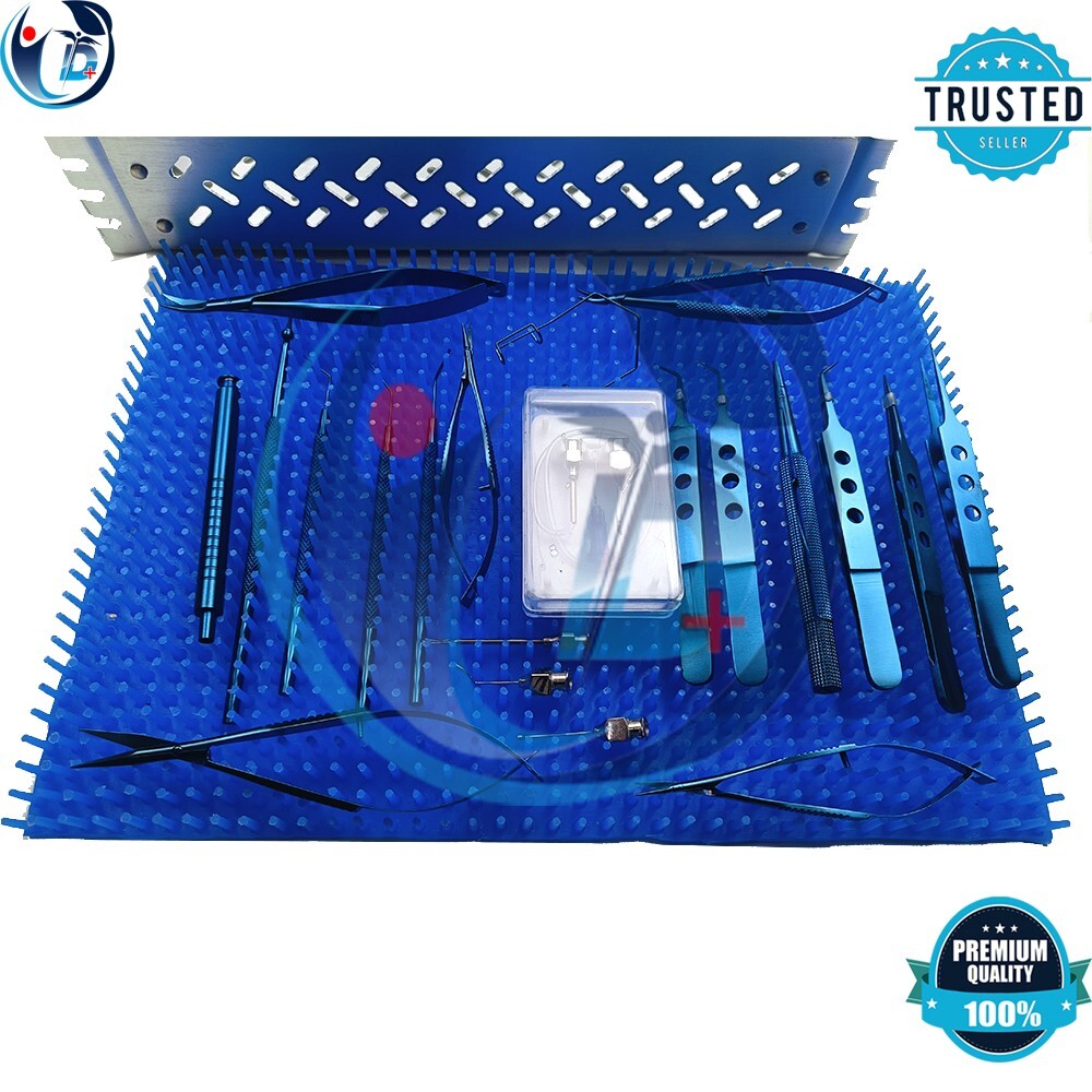 Eye Cataract Titanium coated Set 23 PCS Ophthalmic Surgical Instruments Set