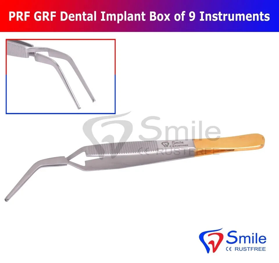 PRF & GRF Dental Implant 9 Instruments Surgical Dental Surgery Tools Kit