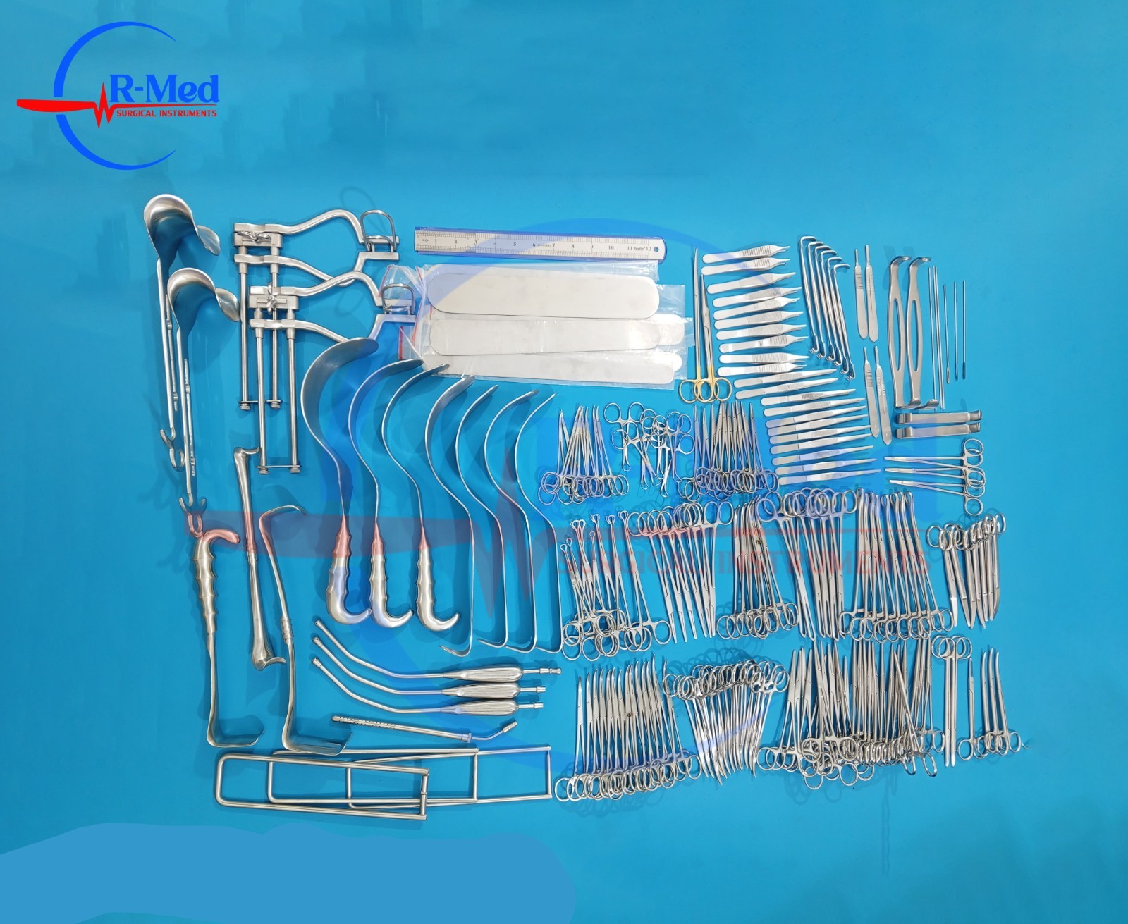 197 PCs Laparotomy Surgery Set Surgical Premium Quality Instruments