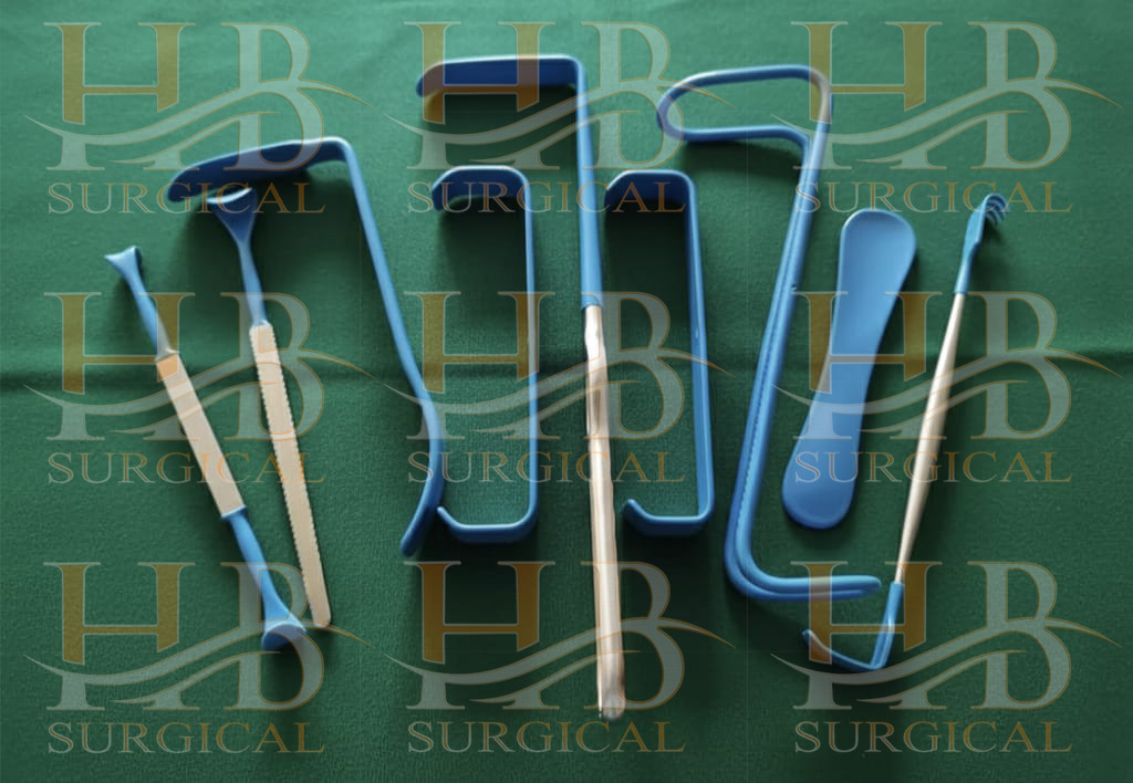 Surgical insulated Retractor set of 9 pcs,surgical instruments