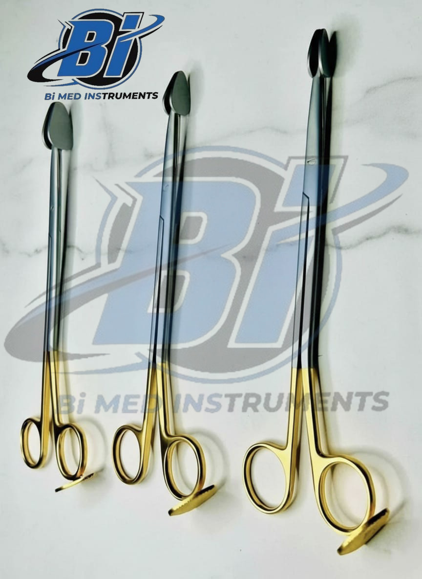 Trepsat Facial Flap Dissector Scissors set of 3pcs Lenth 18CM Gold