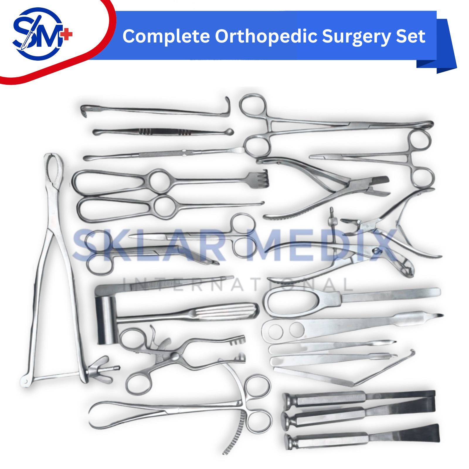 Basic Orthopedic Surgery Instrument Set 25 Pcs Surgical Kit Premium Quality CE