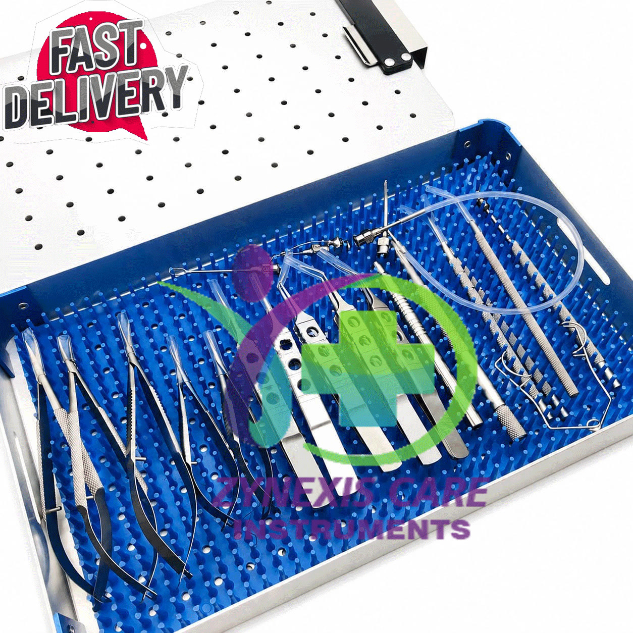21 pcs Ophthalmic Cataract Eye Micro Surgery Surgical Instruments with case box