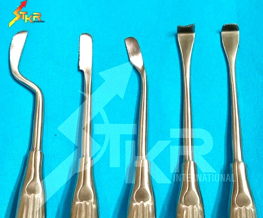 Tastan Cakir Micro Nasal Saw, Set 5 Pcs Rhinoplasty Saw Instruments