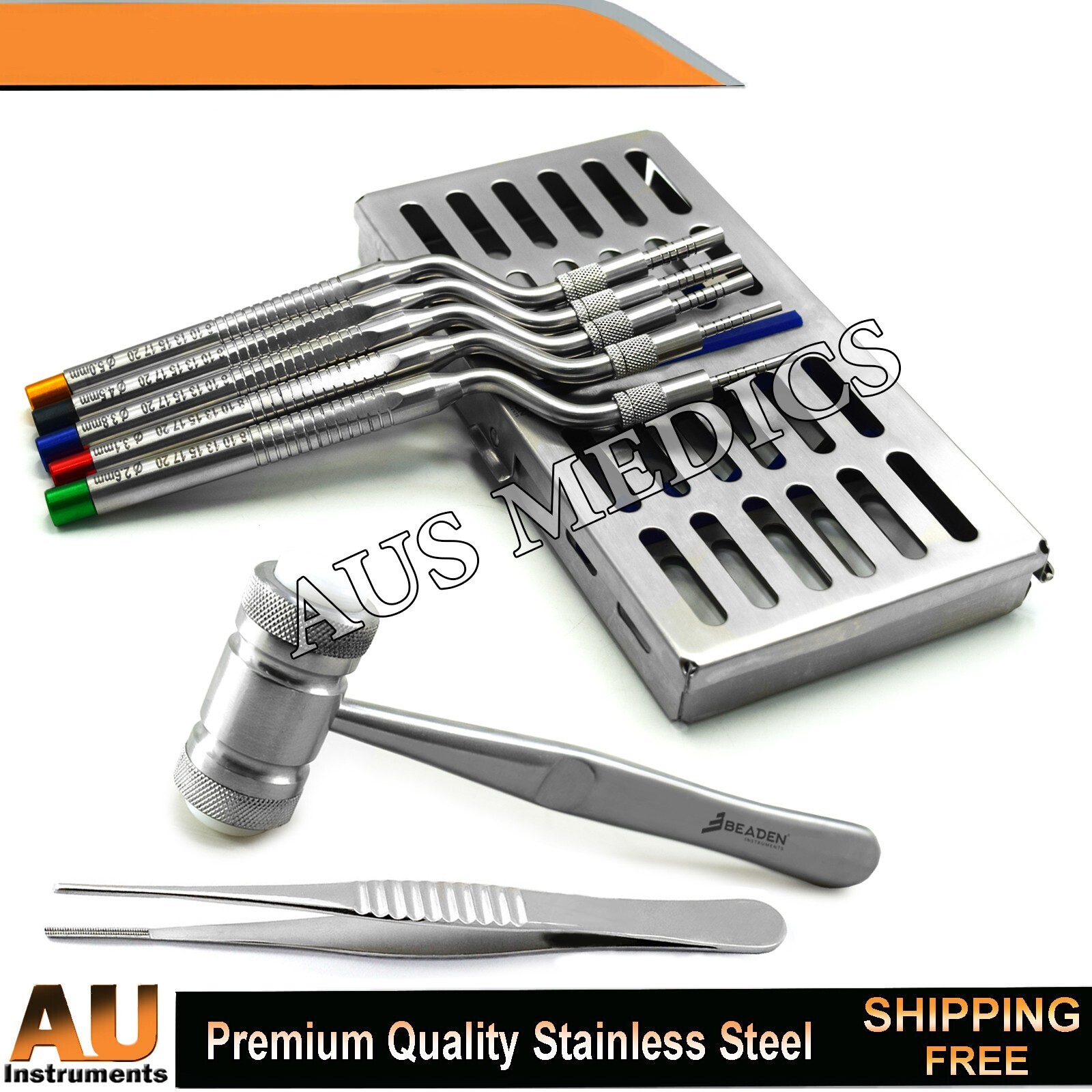 Dental Bone Grafting Instruments Implant Osteotomes Mallet Hammer Surgical Tools