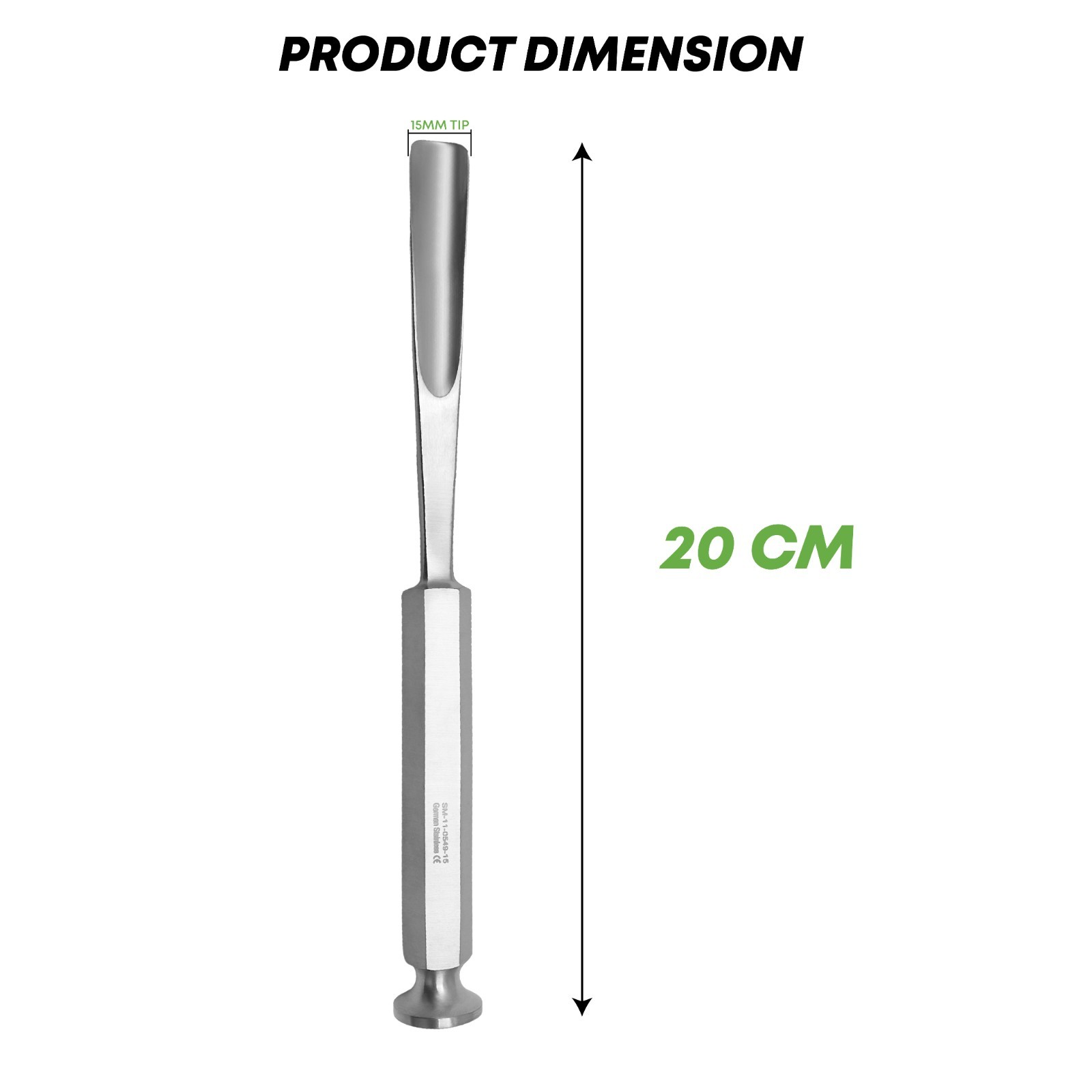 Stille Gouge 15 mm Blade 20 cm Orthopedic Instrument Stainless German Grade