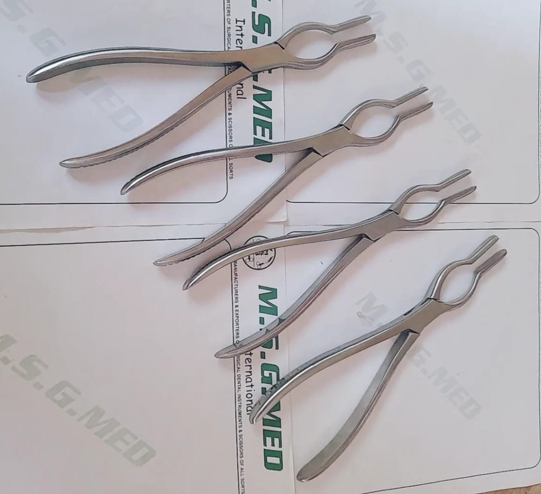 Walsham Universal Septum Straightening Forceps 23cm Stainless Steel 4PCS Set ENT