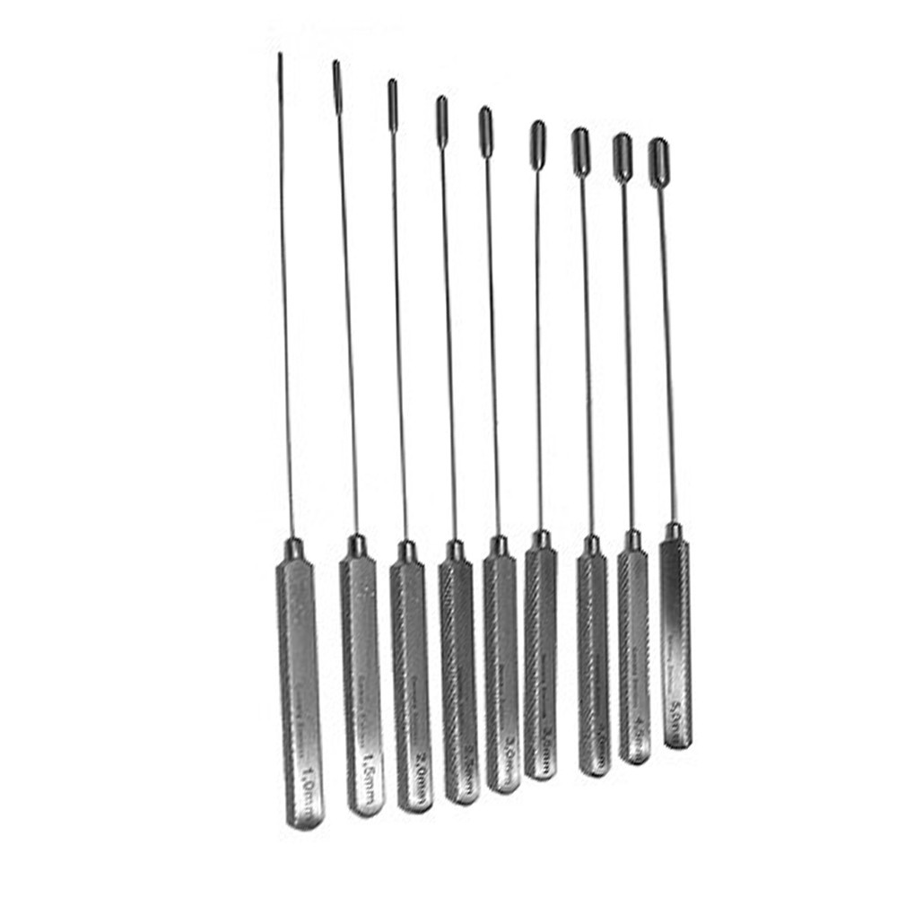 9pcs set Garrett Vascular Dilator Microvascular Set of 9 Surgical Instrument