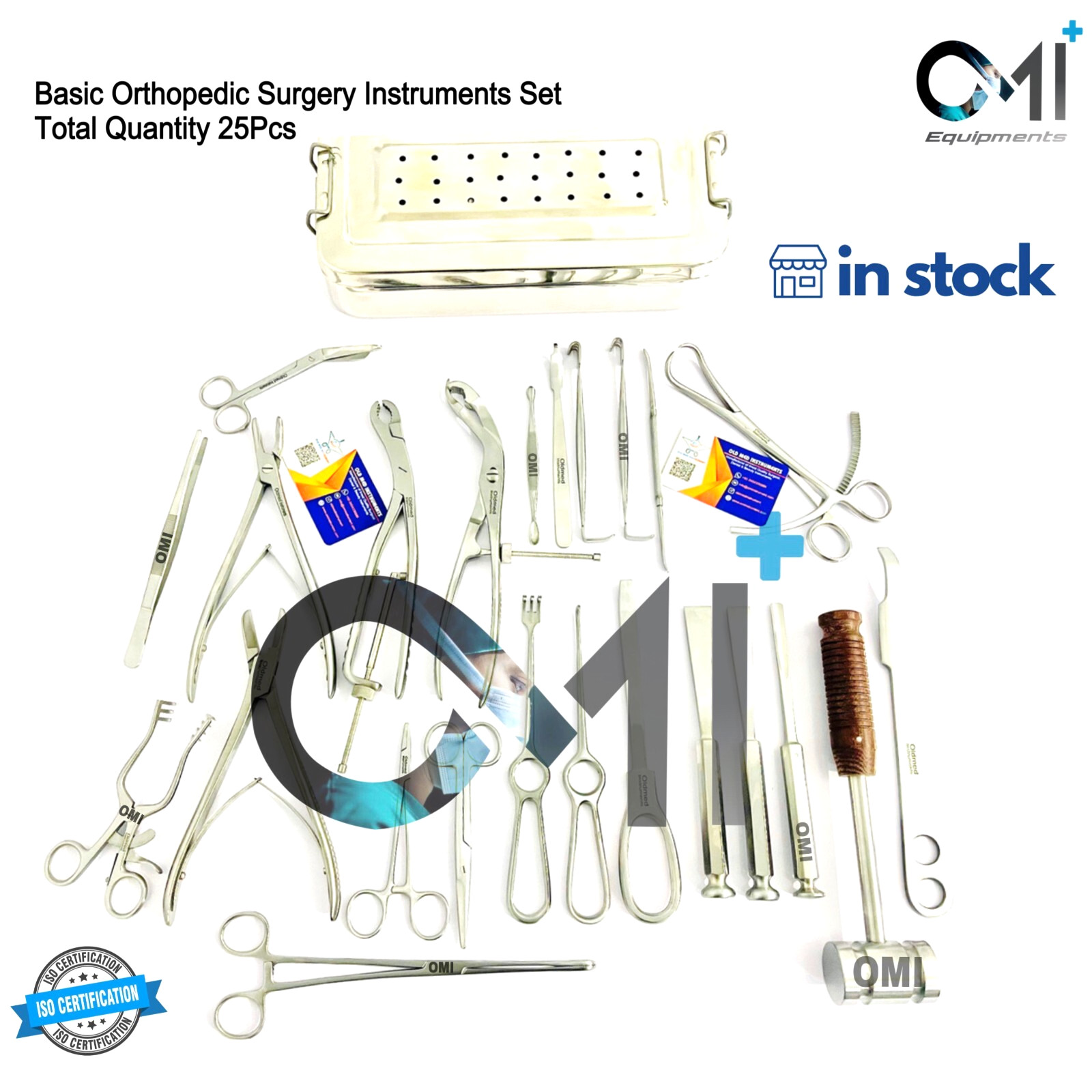 Basic Orthopedic Surgery Set of 25 Pcs Surgical Set Orthopedic instruments By OM