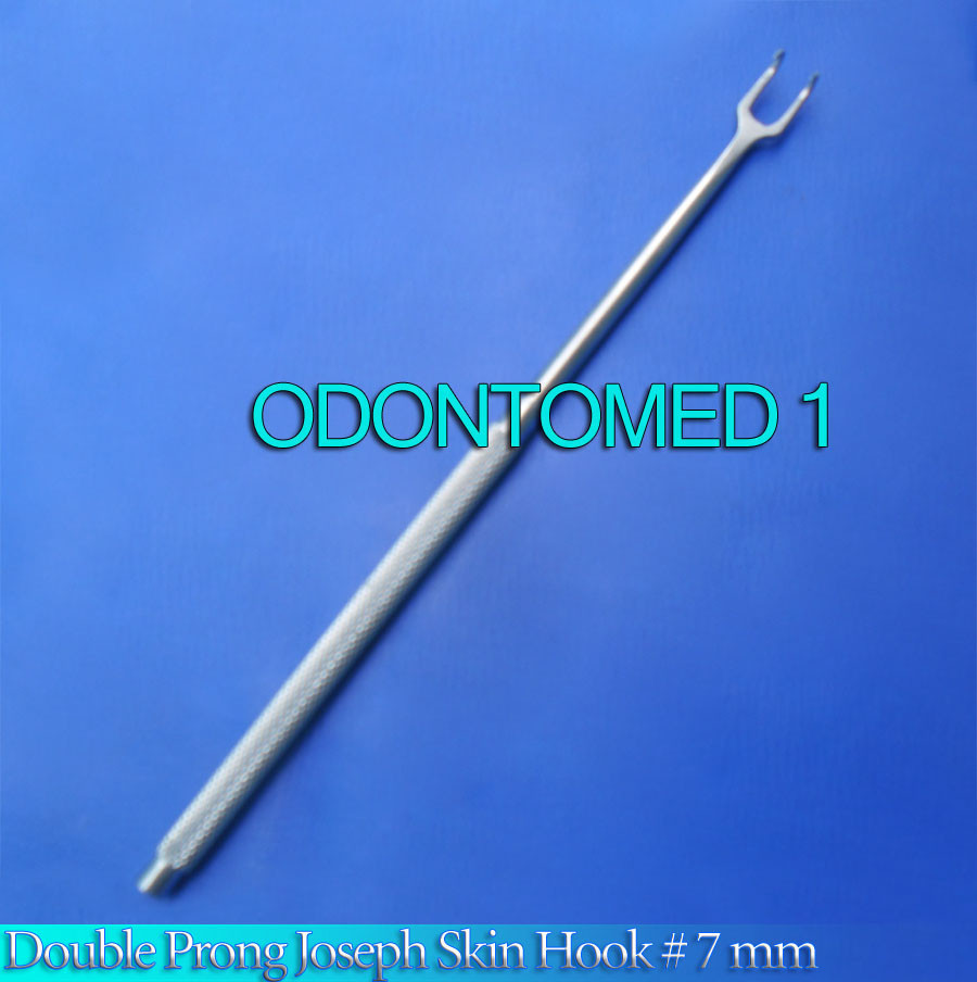 JOSEPH Double Skin Hook 7mm Plastic Dermal Surgical Instruments
