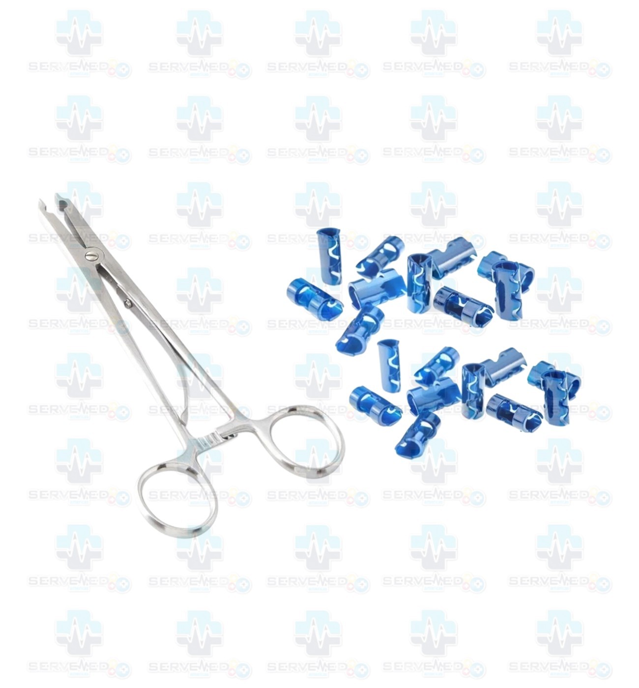 Raney Scalp Clip Applicator with 30 Clips for HEMOSTASIS Procedure