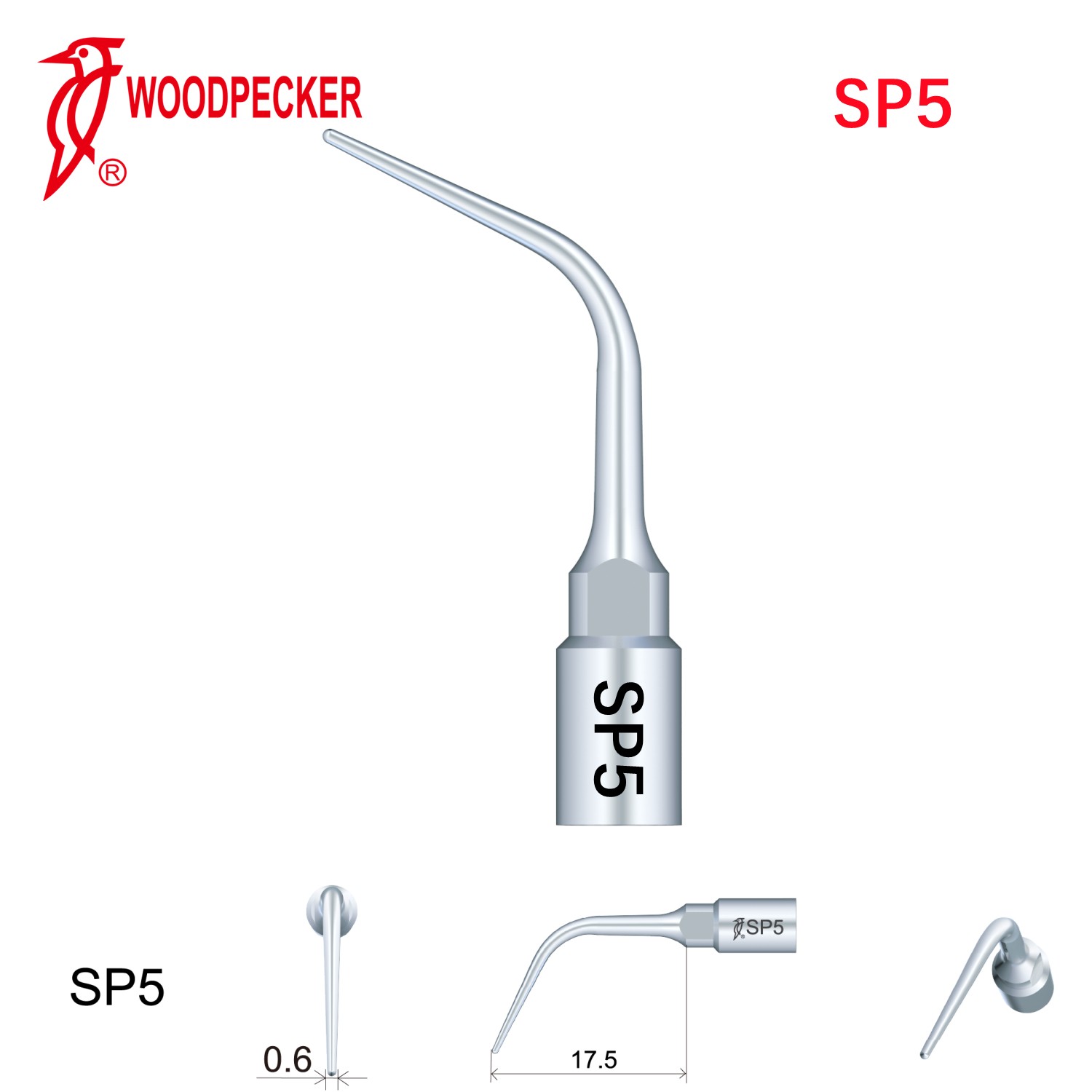 Woodpecker Piezo Periodontal Surgery Tips SP5 for Surgic Smart & AI Surgery