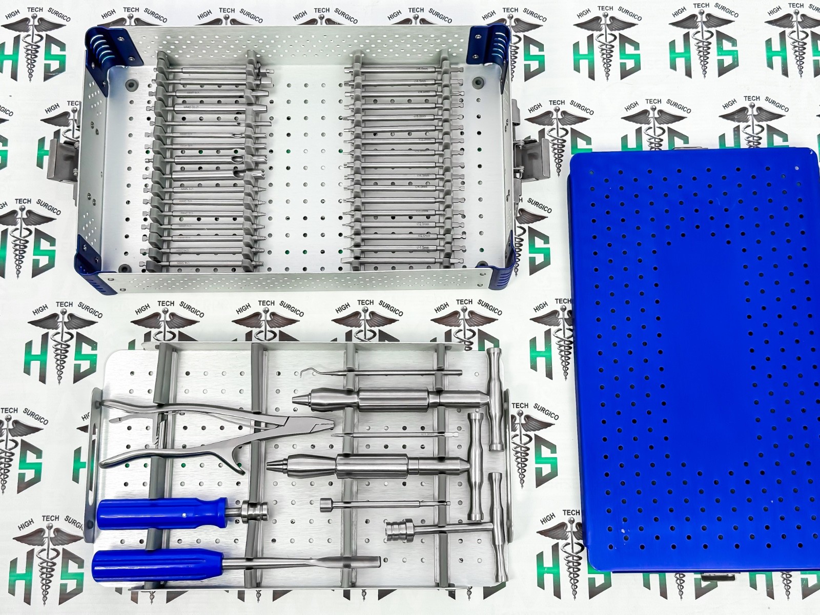 Broken Screw Remover Instrument Set 48 Pcs Orthopedic Surgi Extraction Kit + Box