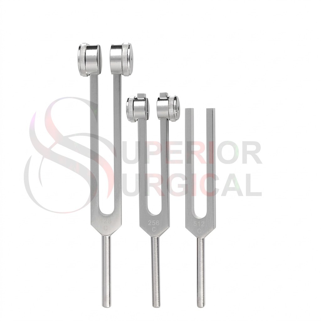 Weighted Healing Tuning Fork Set of 3 (128Hz 256Hz 512Hz) for Sound Therapy