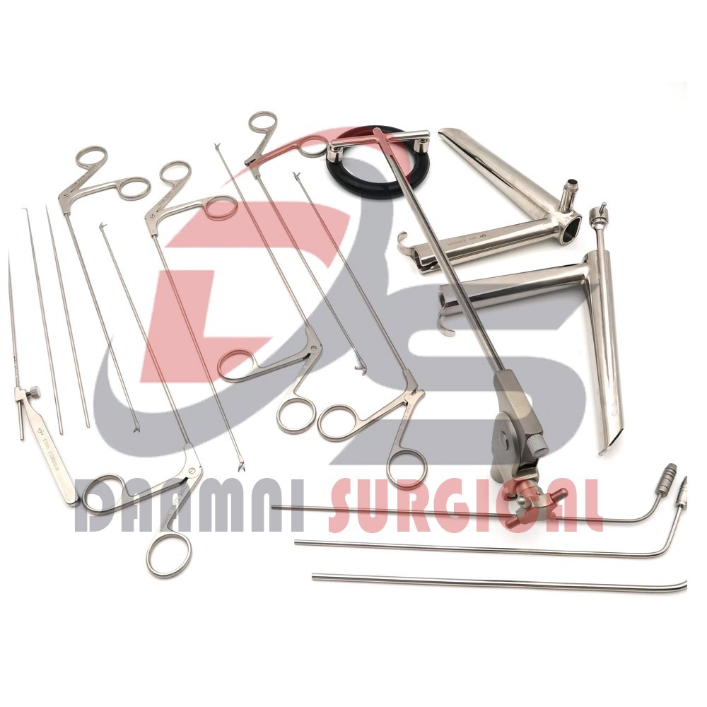 Pedestal Laryngoscope Set of Micro Laryngeal Surgery ENT Instrument Endoscopic