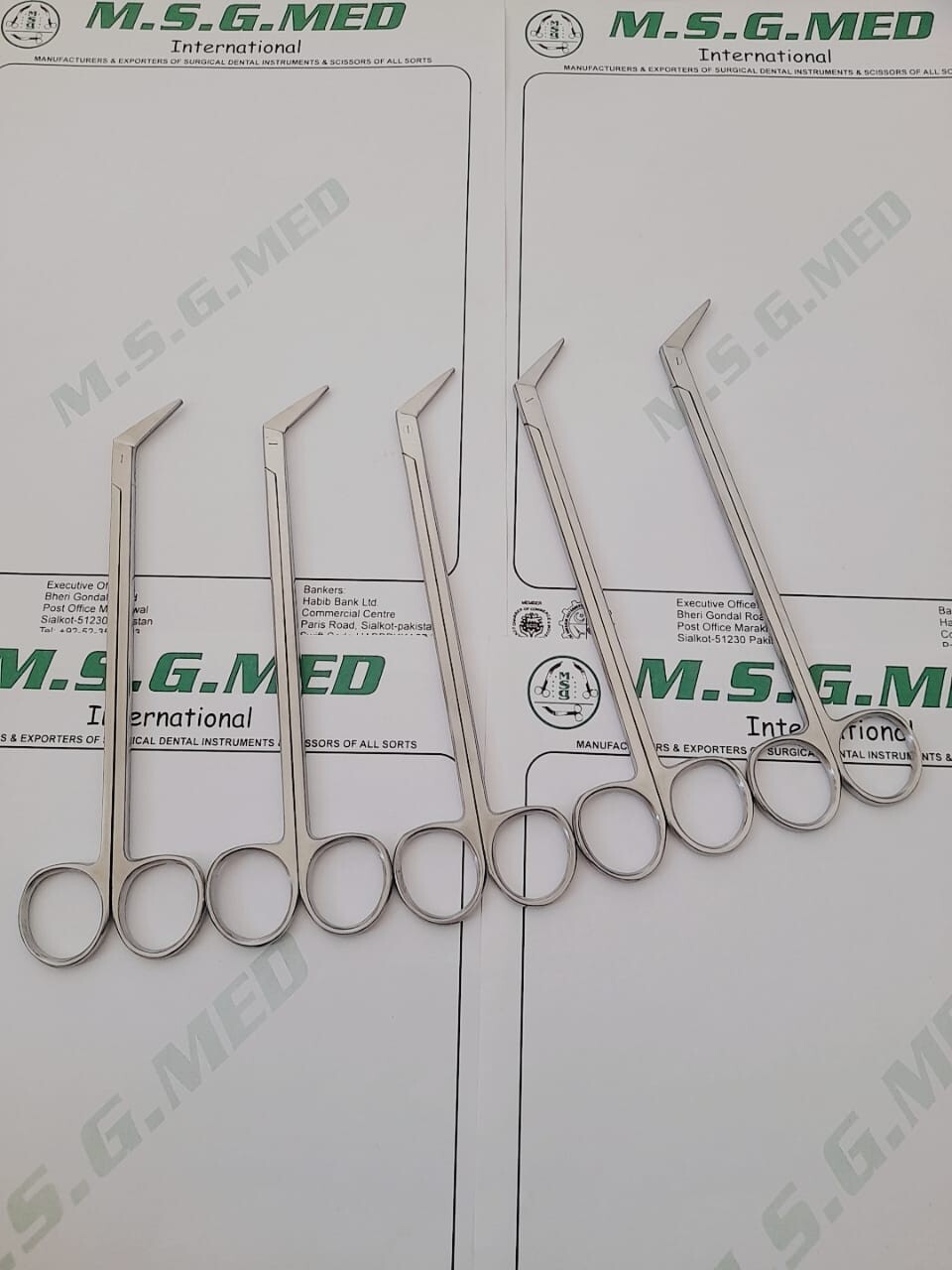 Diethrich-Potts Vascular Scissors 45 Degree, Potts Smith Angle Scissors 5PCS Set
