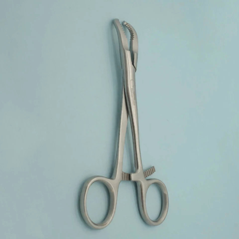 Bone Reduction Forceps 5.5″ Curved With Teeth Orthopedic Surgical Instrument
