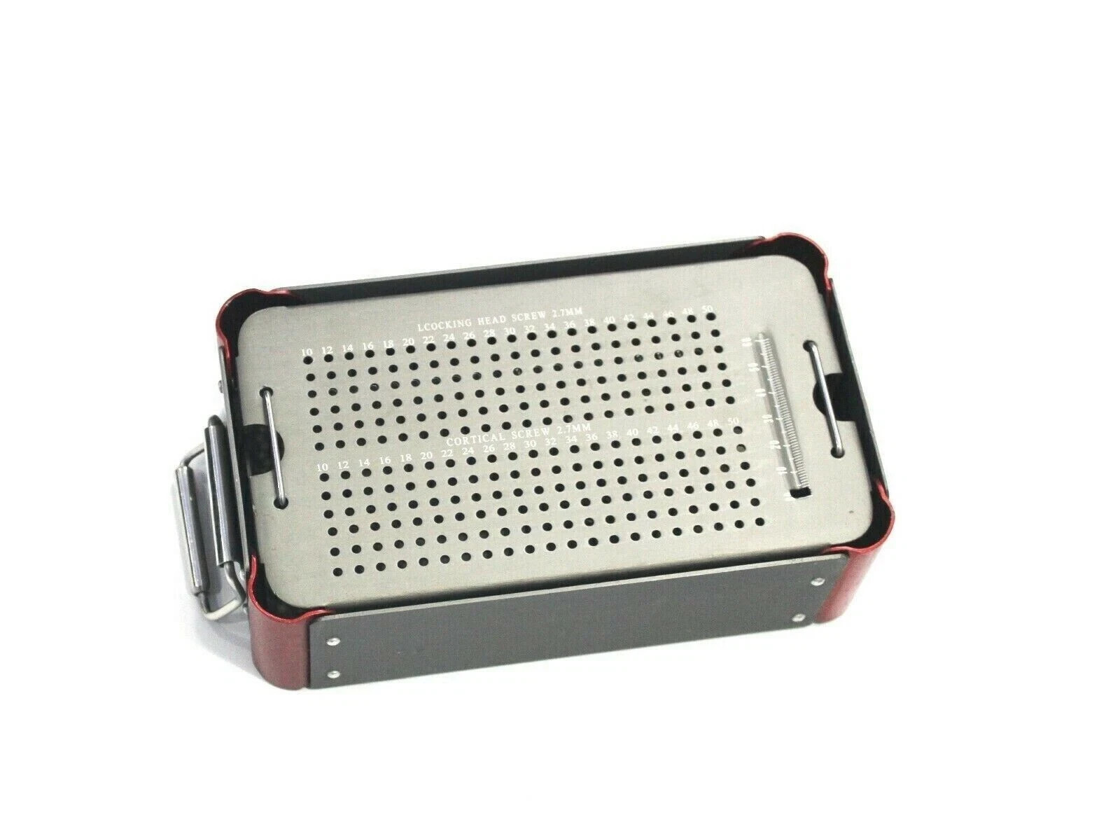 Empty case box for 2.7mm cortical screw surgical instruments