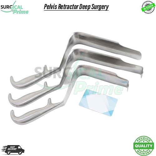 ST Mark Pelvis Retractor Deep Surgery 3 PCs Set Surgical Orthopedic Instruments