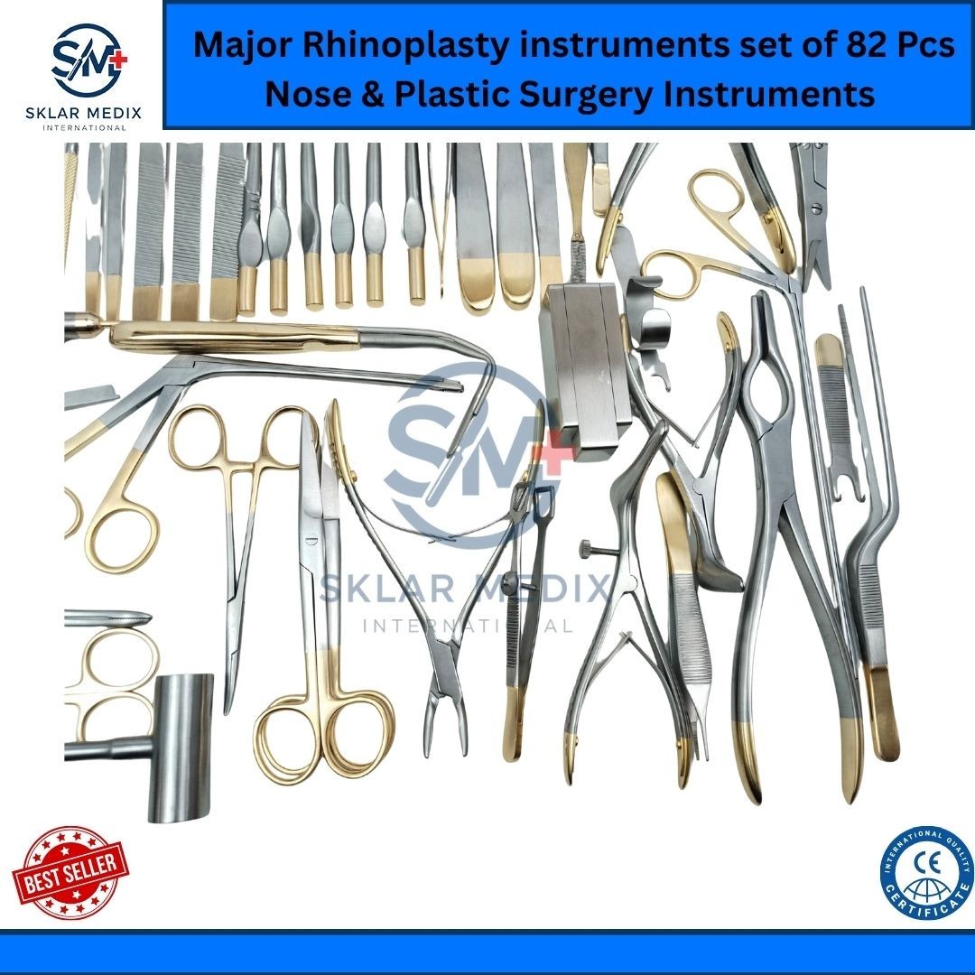 Major Rhinoplasty Instruments Set 82 Pcs Nose Plastic Surgery Surgical Tools Kit