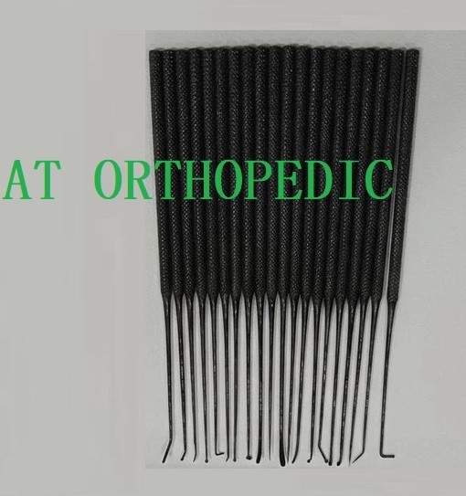 Rhoton Micro Dissector Set 20 Pcs Black Handle Neurosurgery Surgical Instruments