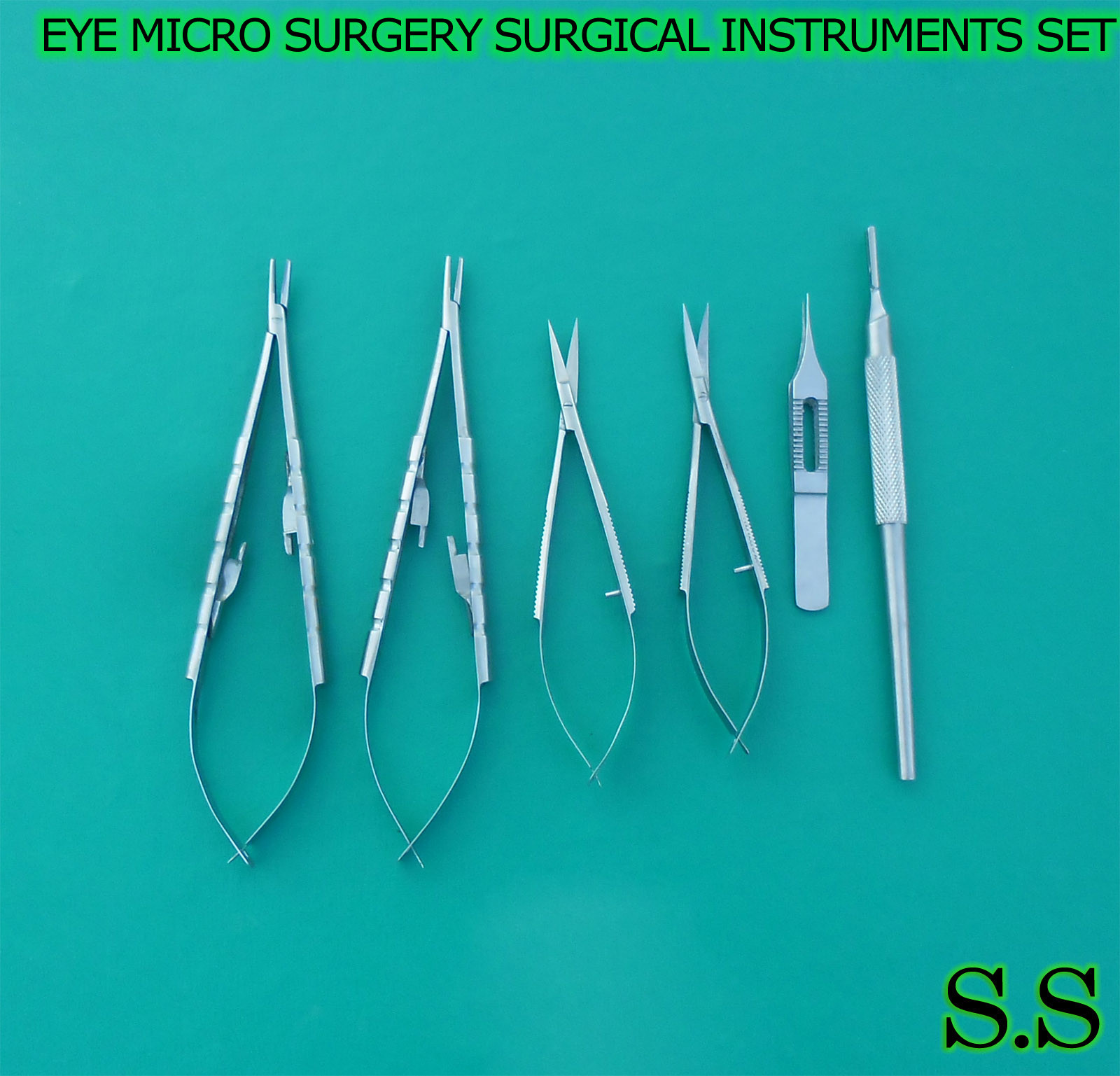 6 Pc O.R Grade Eye Micro Surgery Surgical Ophthalmic Instruments Kit Set EY-009