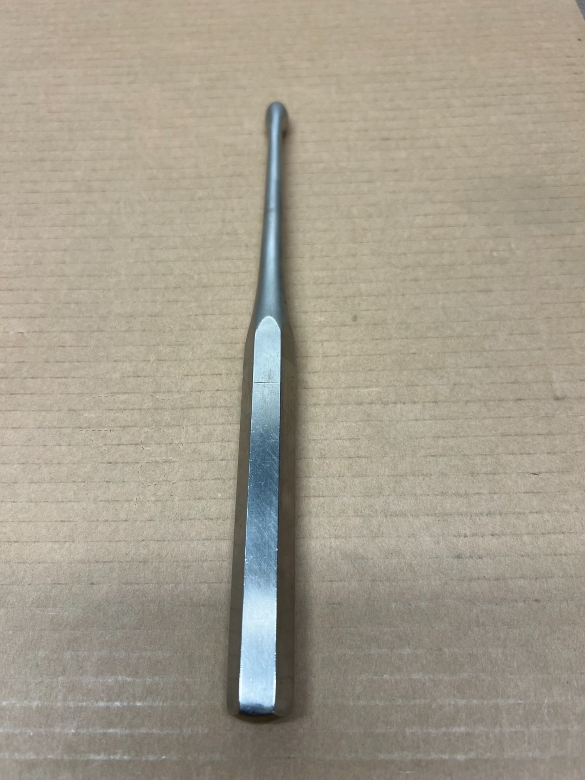 Stainless Steel 3670-00-09 Brun Bone Curette, Size 6, 9″ overall length